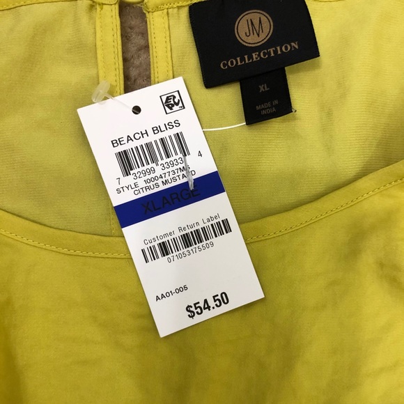 NEW JM Collection Embellished Ruffle Top - Picture 5 of 5